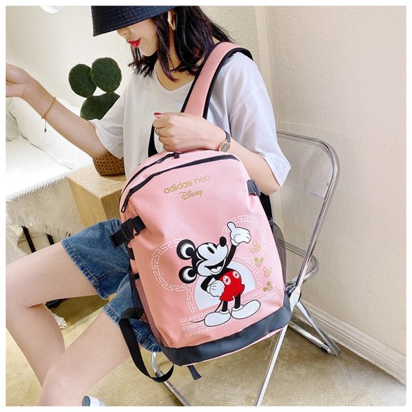Adidas Mickey Mouse Pink Backpack - Picture 3 of 4